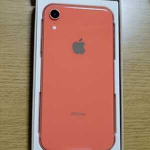 送料無料！新品交換品 iPhone XR コーラル 64GB SIMフリー バッテリー状態100% 