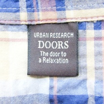 URBAN RESEARCH DOORS　アーバンリサーチドアーズ　七分袖タータンチェックシャツ_画像7