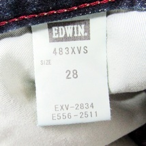 EDWINエドウィン483XVS▼ウエスタンストレートデニム▼28インチ▼ウエスト約78cm_画像9