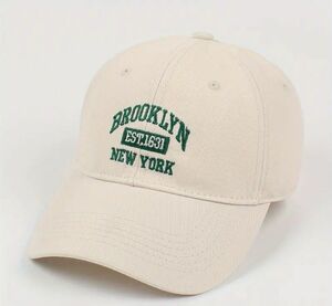 ストリートキャップ　BROOKLYN　ベージュ