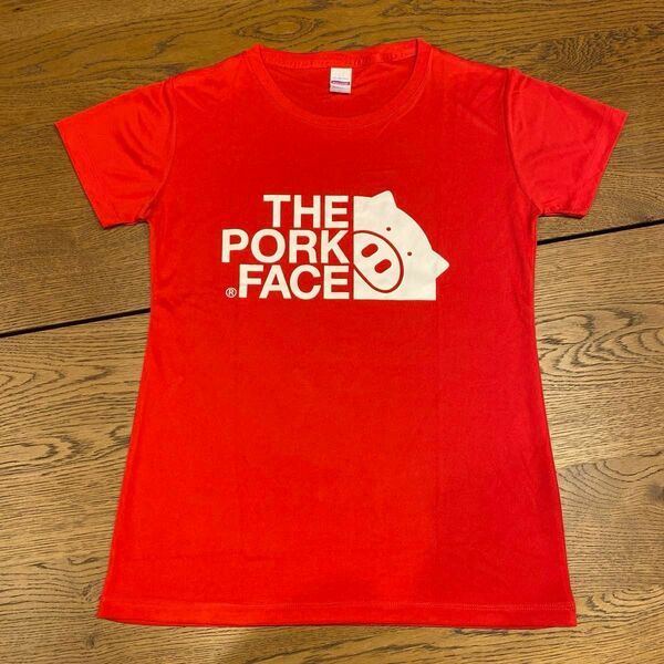 THE PORK FACE ポークフェイス Lサイズ Tシャツ 半袖Tシャツ　赤