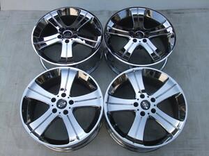 RACING PIAA X-1S メッキ 18×7.5J 5H PCD114.3 +38 4本セット 会社宛 送料無料 J21