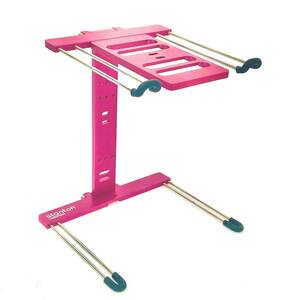 T069Tちょる☆STANTON PCスタンド UBERSTAND Laptop stand メタルピンクcolor 音響機材 DJ機器 PCDJ ラップトップ・スタンド