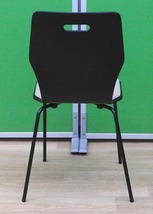 T055Tちょる☆ミーティングチェア 会議用チェア スタッキングチェア 2脚セット 会議椅子 エルモサ 幅500×奥行525×高さ845mm ブラック_画像6