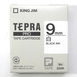 T043Tちょる☆【未使用】TEPRA PRO テプラ テープカートリッジ 白 合計13個 9mm KING JIM キングジムの画像3