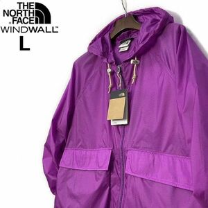 1円～!売切!【正規新品】THE NORTH FACE◆HERITAGE WIND JACKET フルジップ ウィンド パーカー US限定 ナイロン 防風 撥水(L)紫① 180915-5