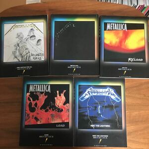 【中古】バンドスコア メタリカ5冊セット METALLICA,メタル・ジャスティス,ロード,リ・ロード,ライド・ザ・ライトニング