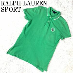 RALPH LAUREN SPORT 半袖ポロシャツ グリーン ラルフローレンスポーツ ワンポイント刺 緑 コットン100％ S B5561