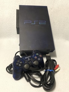 プレイステーション２　PS2　ミッドナイトブルー　SCPH-50000 MB/NH 動作現状品　コントローラ　BBパック