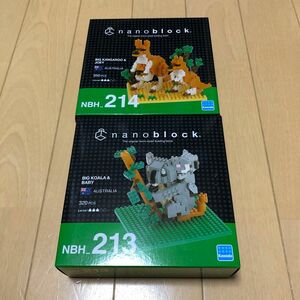 ナノブロック　コアラ　カンガルー　親子　2種セット　未使用　ブロック　海外限定 nanoblock NBH213 214