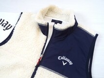 ★超美品★Callaway キャロウェイ / フルジップ フリースボアベスト 裏地付き / サイズ_画像4