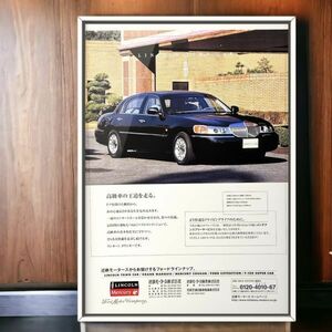 00's подлинная вещь!!! × FORD реклама / постер Lincoln Town Car Lincoln Town Car Mk3 3rd gen E1-LNWM82 GF-1LNWM82 GH-M82W Lowrider 