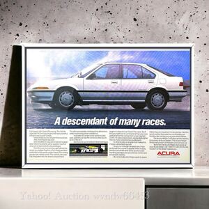 当時物!! ACURA インテグラ 海外版広告 /ポスター integra IMSA AV1 AV2 DA1 DA2 カタログ クイントインテグラ integra B4A3 mk1 1st gen