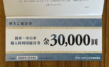 VHホールディングス株主優待券　期限2024年12月31日迄　新古車、車検、レンタカー優待券、キーパーLABO20%割引券　_画像2