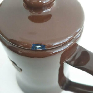 月兎印 ENAMELLED WARE コーヒーポット 茶色 ブラウン TUKI-USAGI BRANDの画像6