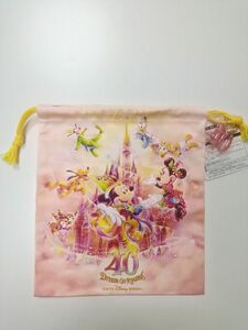 40周年　ドリームゴーラウンド　グランドフィナーレ　 巾着 きんちゃく ディズニーランド ディズニー TDR ミッキー ミニー