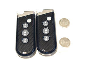  free shipping new goods limitation carbon pattern design Sanwa shutter remote control RAX-H35 2 piece set with strap .