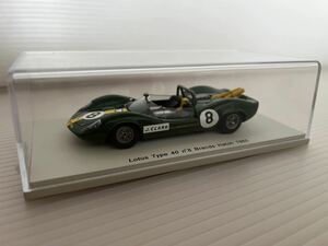 1/43 ロータス タイプ40 1965 ブランズハッチ 8 J.Clark スパークミニカー 