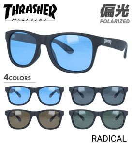 【2024年継続モデル・新品】THRASHER スラッシャー　偏光サングラス　男女兼用　1013-BK-SMP