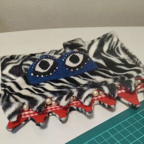 ◯ゼブラ柄△□モンスターブックカバー◯ハンドメイド　ハリポタにインスパイアされて作りました彡