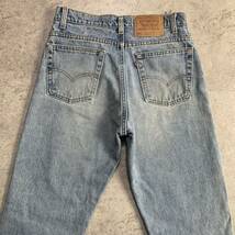 Levi's リーバイス 550 デニム パンツ ジーンズ 古着 W31 L32 ライトブルー 色落ち テーパード _画像7