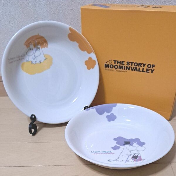 ムーミン プレート 食器　新品　未使用　パスタ皿　カレー皿　スープ皿　可愛い　キャラクター　陶器　お皿　日本製　ムーミンパパ　