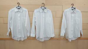 Dress Camicia　ドレスカミーチェ　長袖シャツ3枚まとめ売り　ホワイト　LLサイズ相当　メンズ　01