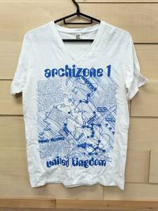 Design Tshirts Store graniph design T-shirt store glanif short sleeves T-shirt white * blue M size lady's 01