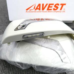 前期ＮＶ350 E26 キャラバン用 LEDドアミラーウィンカー付カバー左右★白ポジ ウェルカムＬＥＤ QAB◆未使用 AVEST アベスト 生産終了 絶版の画像6