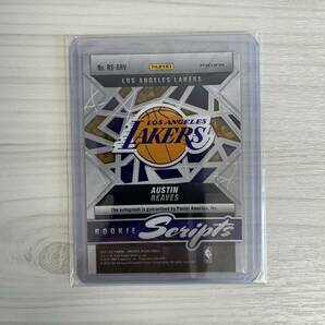 austin reaves 2021-22 panini mosaic basketball RC auto ルーキー サインカード オースティン・リーブス lakers レイカーズの画像2