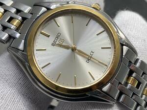 １円～稼働品・ジャンク扱い 18KT×SS SEIKO DOLCE AGS/セイコー ドルチェ AGS 4M21-0A50 メンズ腕時計 【YB-177030】