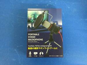 [#51] unopened goods PORTABLE STAND MICROPHONE ( pop card attaching )