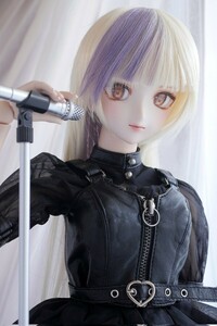 【smile capsule×姫りんご】 DDH-07 セミホワイト肌 カスタムヘッド＋姫りんごコラボウィッグ＋おまけアイ