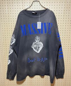 【XL】 SAINT MICHAEL 23AW Long Sleeve Tee MASSIVE セントマイケル ロング スリーブ Tシャツ マッシブ (SM-A23-0000-011) F393