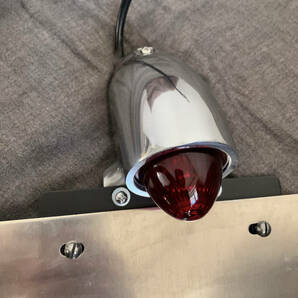 ビンテージオールドスパルト復刻 12V スパルトテール ランプ ライト ガラスレンズ アルミ製 ハーレー SR400 ブラットスタイル Reverb 2％erの画像3