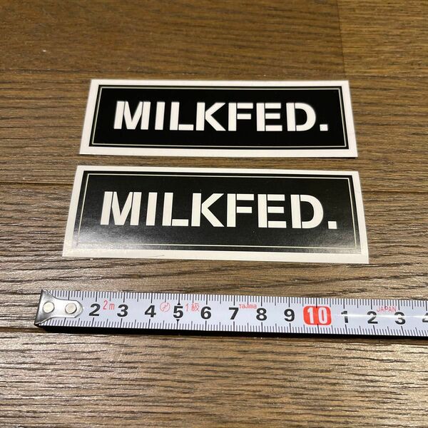 【milkfed.】ミルクフェドロゴシールブラック2枚セット