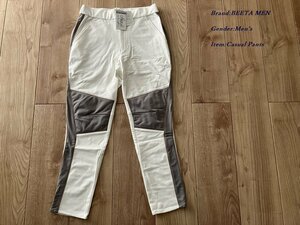 新品訳有り COMME CA BEETA MEN ベータメン メリルハイテンション 裏起毛ジョッパーズパンツ 01ホワイト Mサイズ 11PE09 定価39,600円