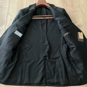新品 COMME CA MEN コムサメン「REDA」シャドーストライプ ドレスジャケット 05ブラック Lサイズ 02GE02 定価75,900円の画像5
