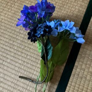 造花　紫陽花と黄色の花せっと