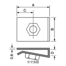 イレクターパイプ　安心の国内加工アルミ製　軽量で高強度　ロッドホルダー　ハイエース　クリップナット　6個_画像4