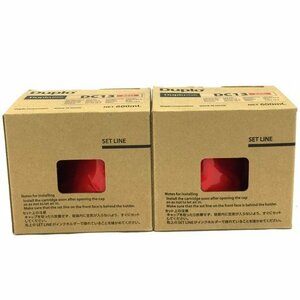 新品同様 デュプロ インク カートリッジ DC13 レッド RED 600ml 計2点 セット 日本製 Duplo