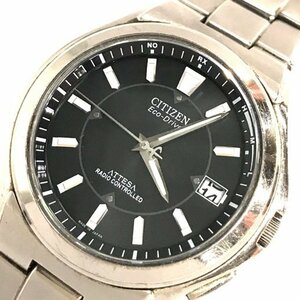 シチズン アテッサ エコドライブ デイト 腕時計 H110‐T011331 メンズ 純正ブレス ファッション小物 QR031-60