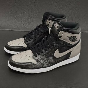 1円 ナイキ サイズ 32cm AIR JORDAN 1 RETRO HIGH OG 555088-013 メンズ シューズ グレー×黒 タグ付 箱有 NIKE