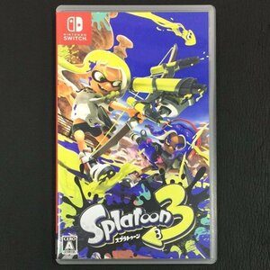 送料360円 Nintendo Switch スプラトゥーン3 ケース付き ソフト QR032-279 同梱NG