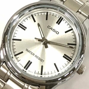 カシオ 腕時計 LTP-V005 ラウンド WATER RESIST シルバーカラー クォーツ レディース 純正ベルト 稼働 CASIO