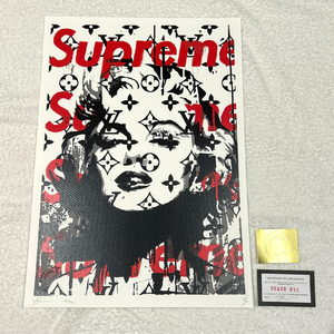 DEATH NYC マリリン・モンロー SUPREME ルイヴィトン LOUISVUITTON 世界限定100枚 ポップアート アートポスター 現代アート KAWS Banksy