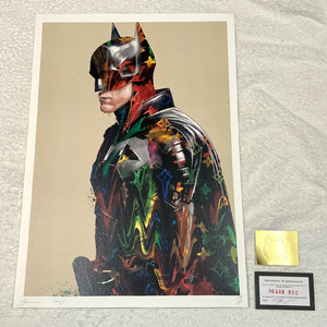 世界限定100枚 DEATH NYC バットマン BATMAN ルイヴィトン LOUISVUITTON マーベル ポップアート アートポスター 現代アート KAWS Banksy