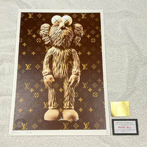 世界限定100枚 DEATH NYC KAWS カウズ COMPANION ルイヴィトン LOUISVUITTON LV Dismaland ポップアート アートポスター 現代アート Banksy