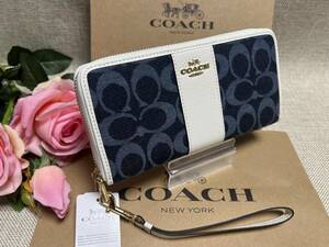 コーチ COACH 長財布 財布 ジャカード ウンドファスナー シグネチャー レディース財布 プレゼント 贈り物 ギフト 贈り物 C4453 A141 