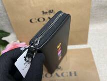 コーチ COACH 長財布 財布 パックマンコラボ黒 フューシャ レザー コーチ ×パックマン コラボ レザー プレゼント 贈り物 F55736 A149 _画像6